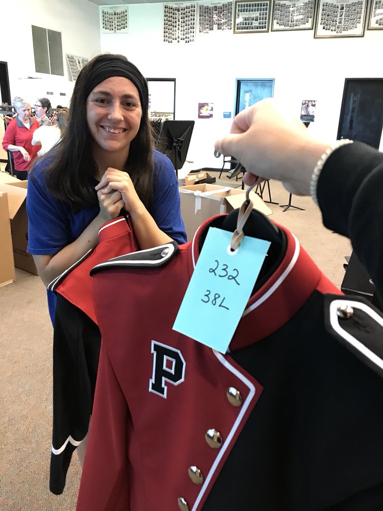 pchsmarching's tweet photo. Uniforms are in and it’s safe to say that we’re pretty excited to show everyone on Friday! Happy homecoming week pirates🎵 #lookingslick #goband https://t.co/dGS80opaPN