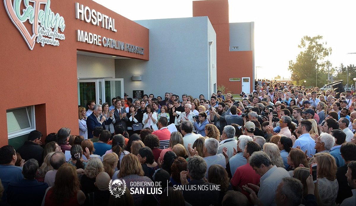 alberto_rsaa's tweet photo. Esta tarde en La Villa de Merlo, inauguramos el Hospital Regional “Madre Catalina Rodríguez. Este es el hospital más importante de la provincia. La empresa ha cumplido y la Provincia cumplió en tiempo y forma con los pagos. Esta obra la hicimos entre todos. https://t.co/63VW4AL5Qi