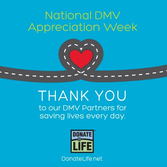 DriveSmartNE's tweet photo. Much thanks to all the #NebraskaDMV employees across the state. You perform a great duty each and every day.  👏👏 #NebraskaDepartmentofMotorVehicles @DonateLife @AAMVAConnection https://t.co/F80Z0m2nsD