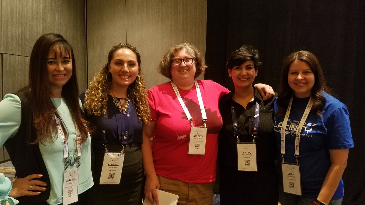 LatinityConf's tweet photo. LAtINiTY present at Grace Hopper Celebration 2018! #Latinity2018 #GHC18 #WeAreHere https://t.co/qBAcQ18Syv