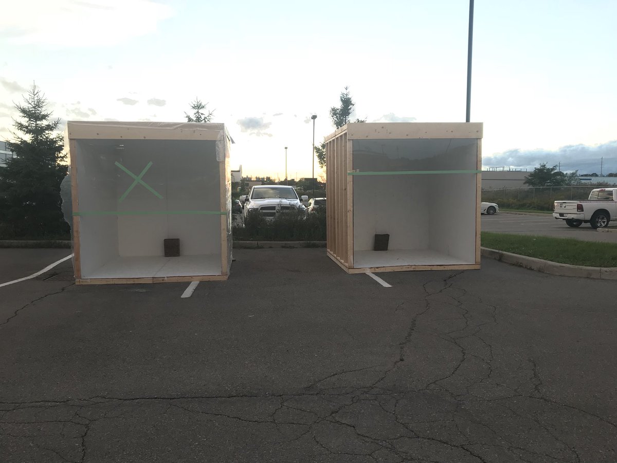WSFES's tweet photo. Burn demonstration units are built and ready for sprinkler installation. Live burn demonstration happening at 1:00pm at our Open House this Saturday Sept 29th! Don’t miss it! Special thanks to B&amp;B General Contracting &amp; @SchellLumberHBC https://t.co/ndcDNfFo8U