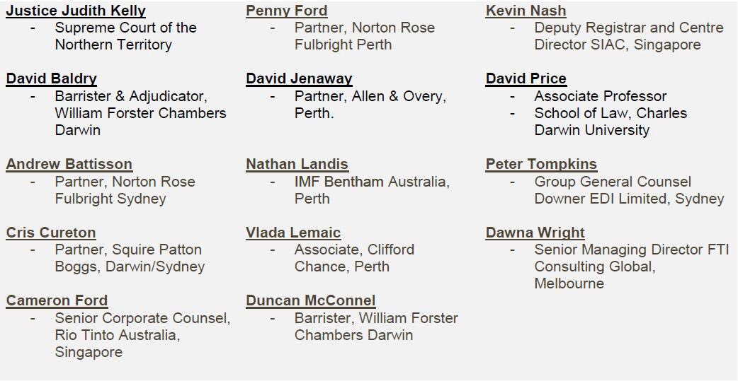 WFC_Darwin's tweet photo. HUGE lineup of presenters for WFC’s half-day seminar on #InternationalArbitration in Australia &amp; Asia. This WILL sell out so get in quick! https://t.co/fFomU4ezRk
