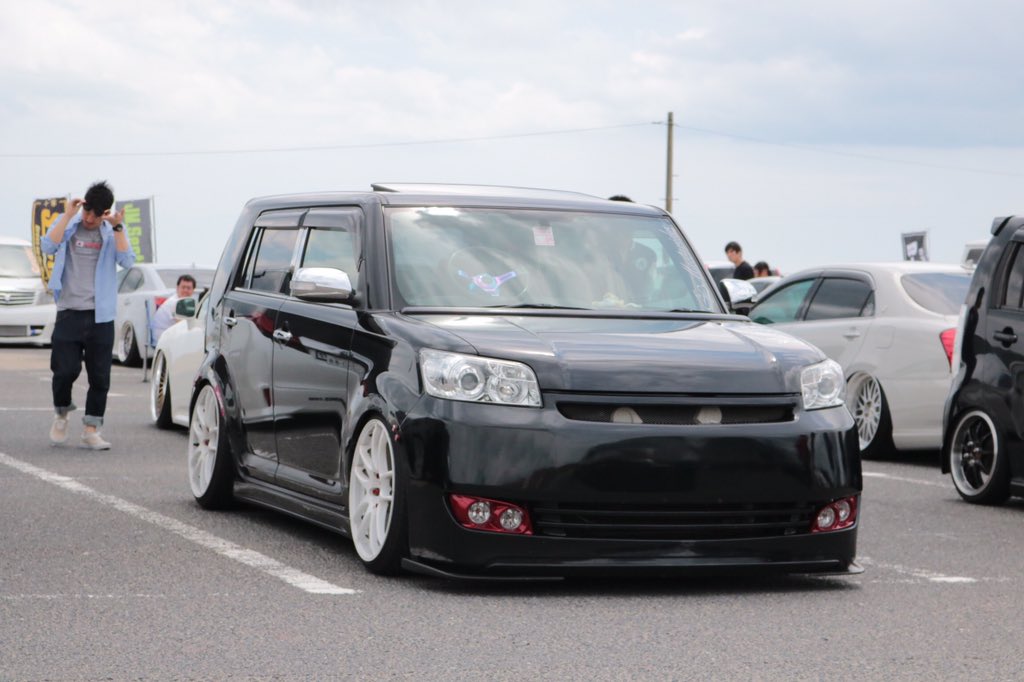 かに蔵 Rumion152 1800 Xyzの車高調でフロント残り1センチリヤ全下げのロックシート1枚抜いてこんな感じです 19インチです T Co Zqagvsrusr Twitter