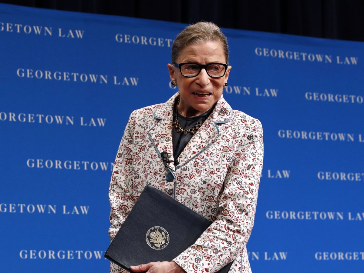ajplus's tweet image. Supreme Court Justice Ruth Bader Ginsburg, speaking today about #MeToo:

"Every woman of my vintage has not just one story, but many stories. But we thought there was nothing you could do about it. 'Boys will be boys' ...  women nowadays are not silent about bad behavior."