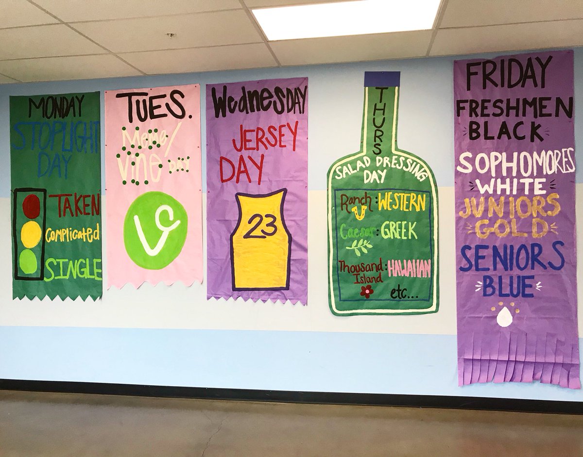NLRStuCo's tweet photo. Spirit week begins Monday, October 1. Who’s excited??? #GoCats #Gloco18 #Homecoming https://t.co/s4uLmwugc3