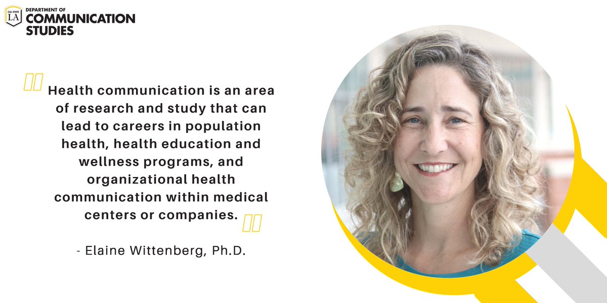 calstatelaAL's tweet image. Scholarly @CommArtsStudies Interview with Elaine Wittenberg, Ph.D., @calstatelacomm. Read here: bit.ly/ScholarlyInter…
#commrocks #CalStateLA