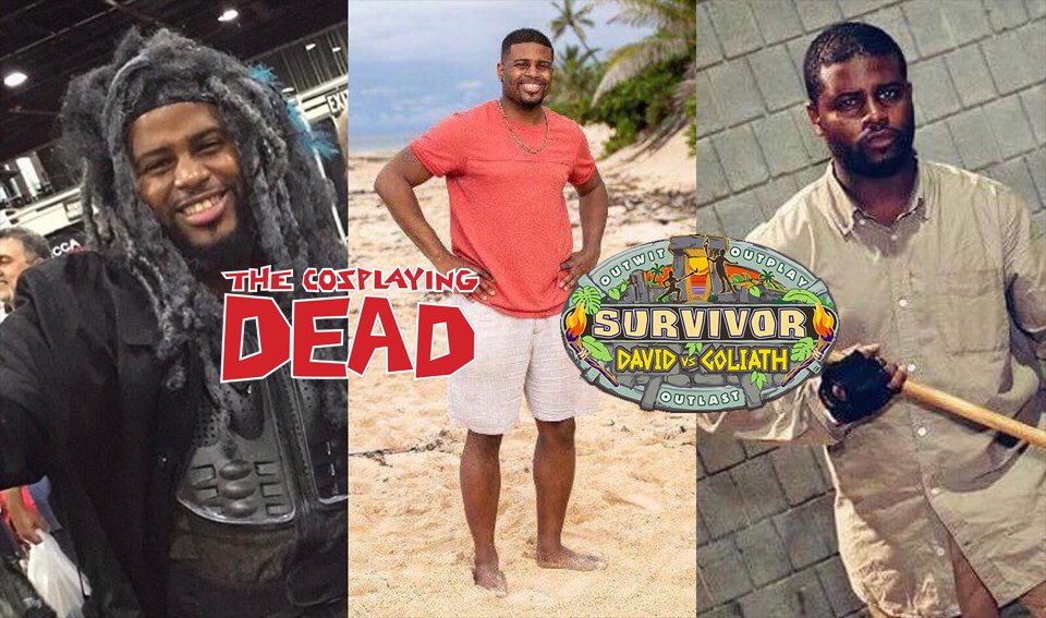 CosplayingDead's tweet photo. Be sure to watch & support our fellow cosplayer Davie(@itweetdavie) as he battles to Outwit-Outplay-Outlast everyone on the new season of @survivorcbs starting tonight! #DavieVsGoliath
#Survivor #TheCosplayingDead #TWD #WeAreTWD #TheWalkingDead #Ezekiel #Morgan #DavidvsGoliath https://t.co/P8CrGbhD6m