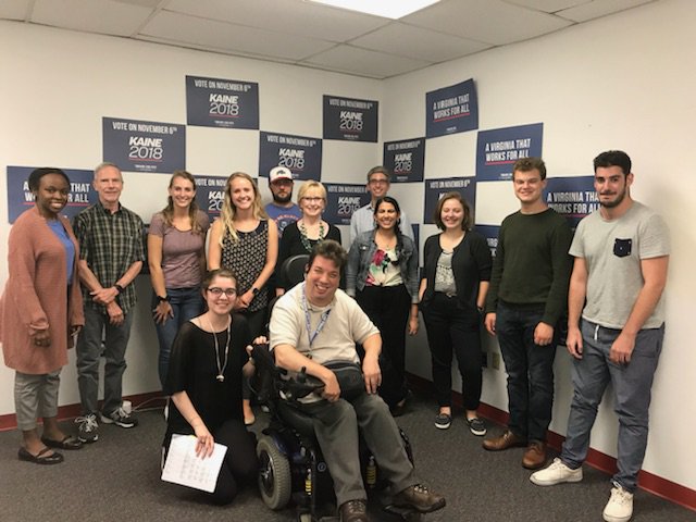 ErinVAVictory's tweet photo. Another amazing phone bank in Arlington! Be sure to come out and join us soon-- there are still thousands of voters left to contact. This election is so important, let's make sure everyone votes! Join us: https://t.co/yITH8Z5hPI #TK4VA #VirWINyaHouseBACK https://t.co/jy16DyoLUD