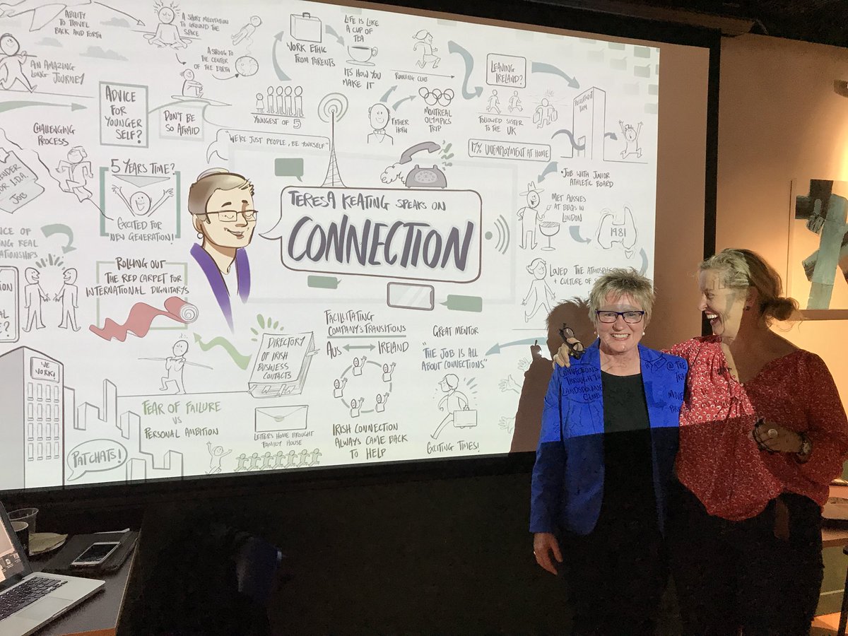IrelandSydney's tweet photo. Rich insights into the connections that make the Irish so successful in Sydney from the wonderful Teresa Keating #PATCHATS #Working4IRL @IrelandFundsAU https://t.co/b6UDewQaOx
