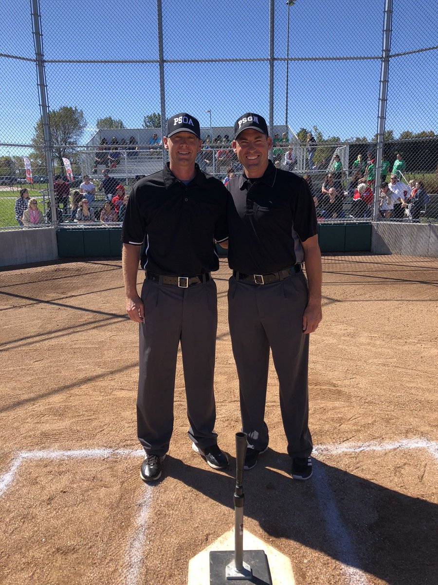 A huge shoutout and thank you to our 2 volunteer umpires Sean Johnston and Jeff Kopecky! Thanks for making this game a memorable one for our students!