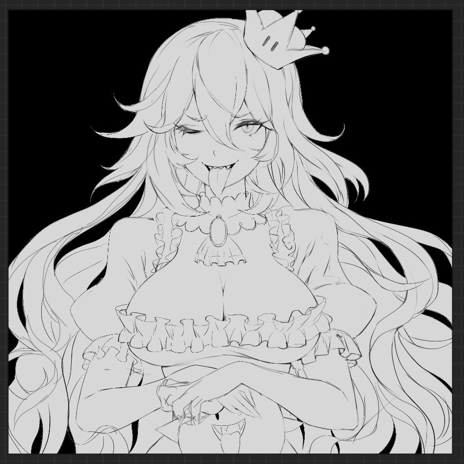 Boo! 
WIP

#Boosette #nintendo #bowsette 