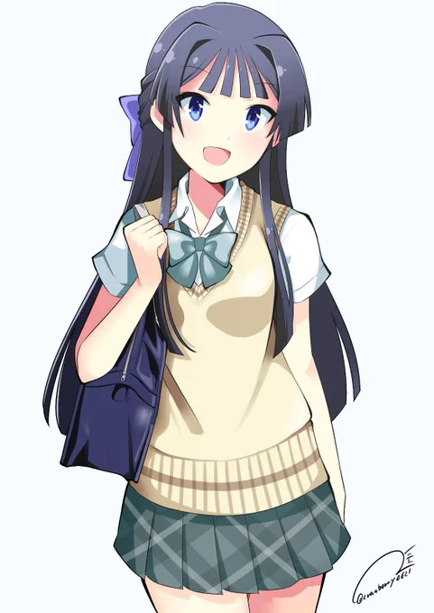 静香は制服姿はよく似合う 