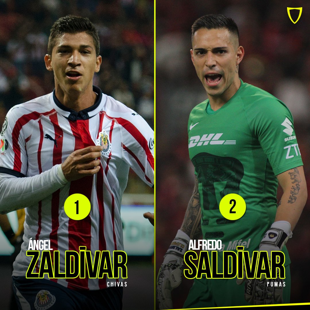 RT <a href="/fanbolero/">Fanbolero</a>: ¿Qué Zaldívar/Saldívar rifará más en el partido de unos momentos entre Chivas y Pumas correspondiente a los octavos de final de la Copa MX? 🤔🇲🇽⚽ 

#CopaMX #Goalkeeper #Mexican #Guadalajara #Chivas #Pumas #Akron #AngelZaldivar