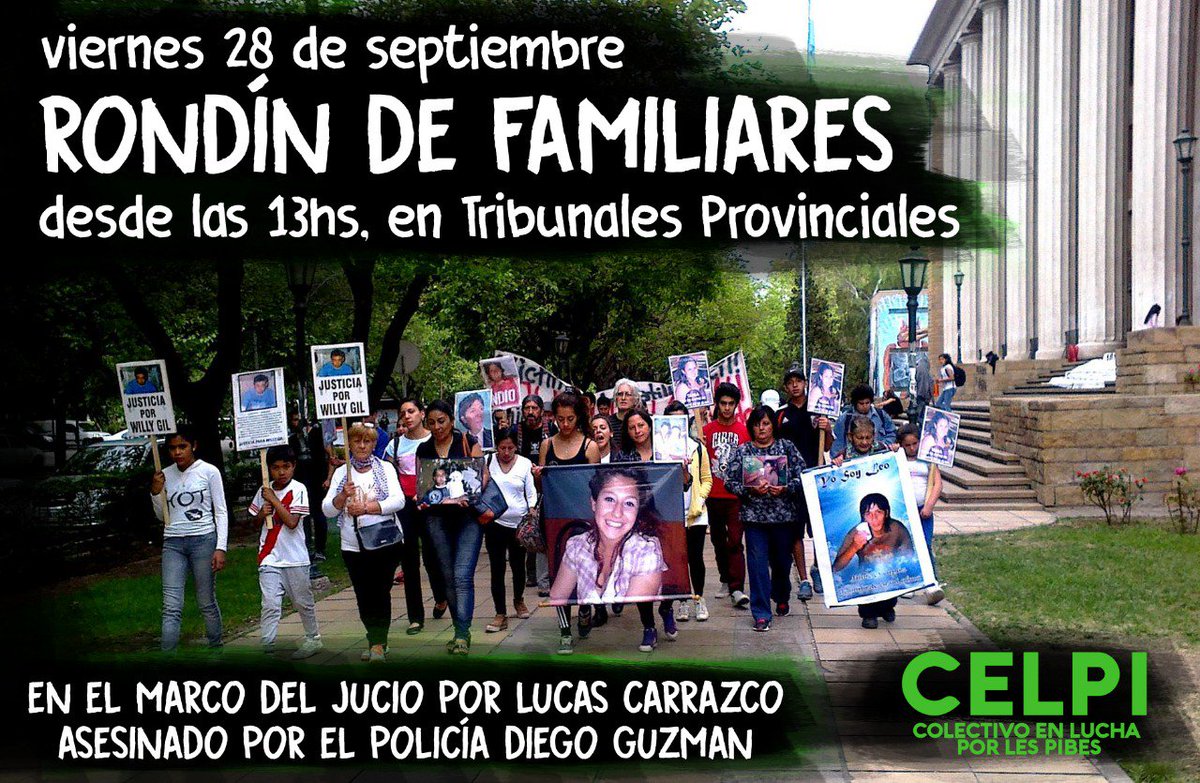 CELPI_M's tweet photo. Los rondines nacen con el objetivo d visibilizar los casos d gatillo fácil y reclamar contra la impunidad q el Poder Judicial da a las fuerzas represivas. Se tomó el ej las Madres de la Plaza, denunciando la continuidad d las practicas del Terrorismo d Estado en Democracia. https://t.co/6BHc9DbaOT