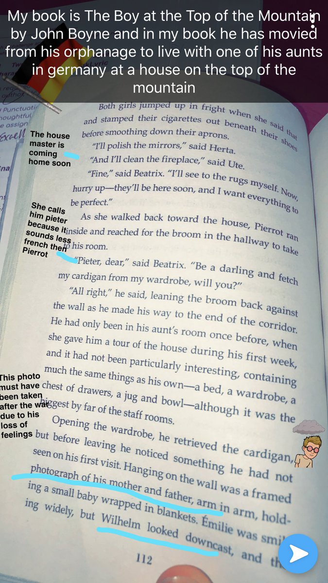 BraydeErb's tweet photo. #FegerBookSnap September 27 2018. Independent Reading Challenge. The Boy at the Top of the Mountain. @MrsLFeger https://t.co/MrALkmi6eH