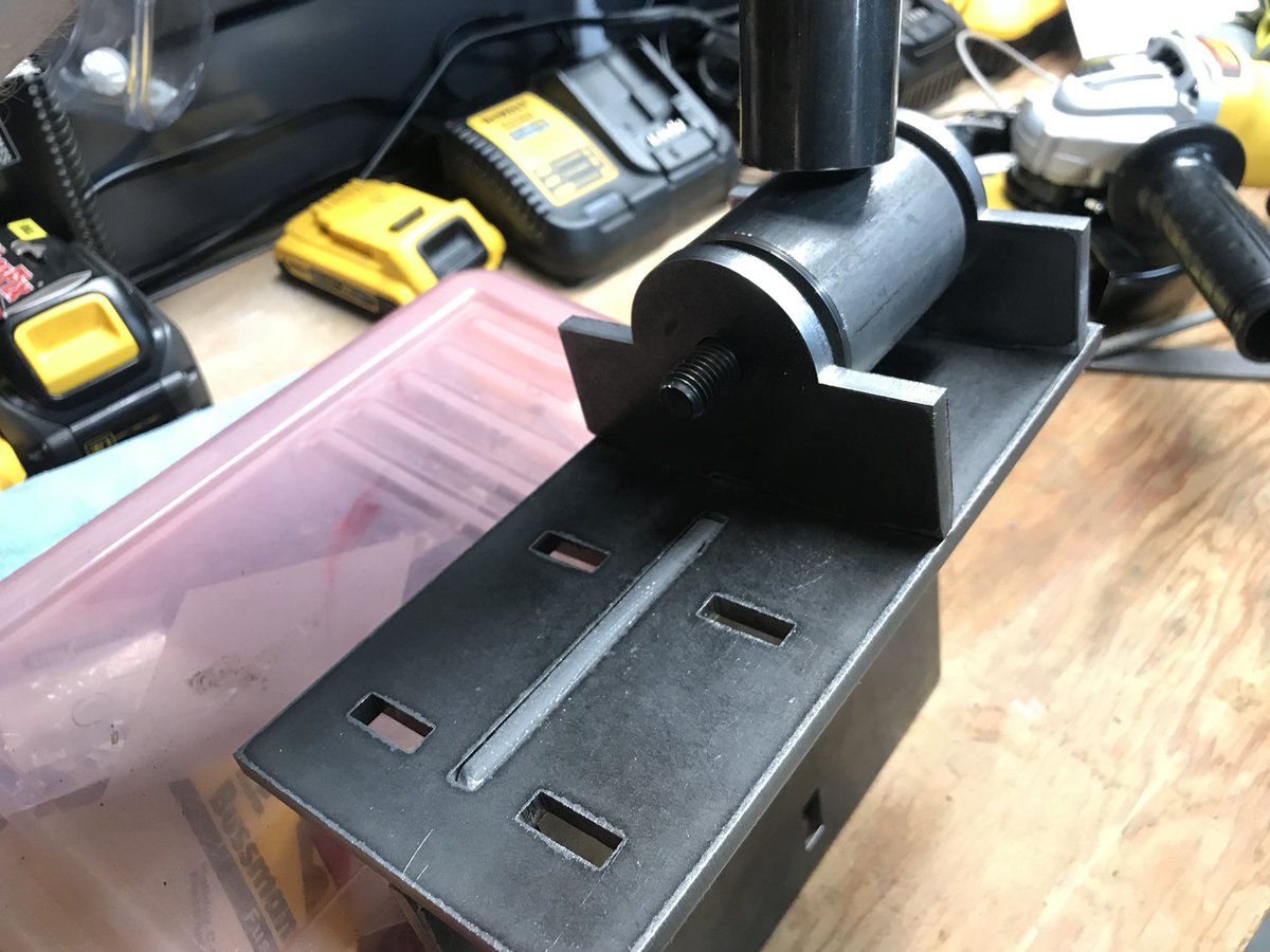 So I am continuing on the with the  process of installing the 2.5l duratec into the 66 Econoline. I needed to come up with motor mounts.

I designed these up in CAD and had a local company waterjet them out of 1/4” steel.