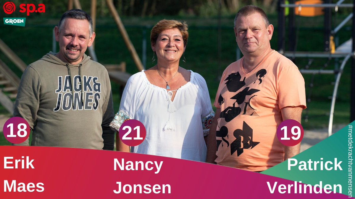 sparumst's tweet photo. Erik Maes, Patrick Verlinden en Nancy Jonsen versterken onze lijst vanuit hun vakbondsengagement. Rechtvaardigheid, gelijkheid en vrijheid drijft hen om zich in te zetten voor het beleid en welzijn van de inwoners. Samen eraan werken is hun boodschap. Samen met uw stem. https://t.co/T4sSIB7oyq