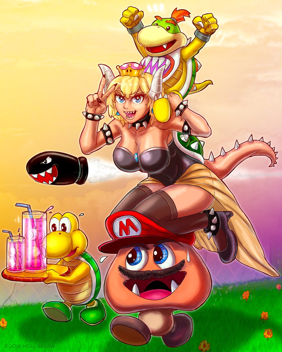 NealAkuma's tweet photo. A Bowsette / Peachser drawing that popped into my head.
#Bowsette #peachser #fanart https://t.co/Ct8n6ycZyZ