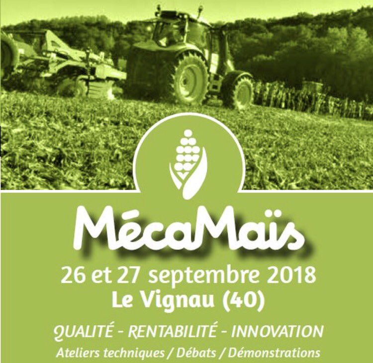 FermeDigitale: RT pilotersaferme: 👉 #Mécamaïs2018 Venez nous rencontrer sur notre stand 
✅ Démonstration en live de notre nouvelle V3 🤖
Aux côtés des autres startups de FermeDigitale