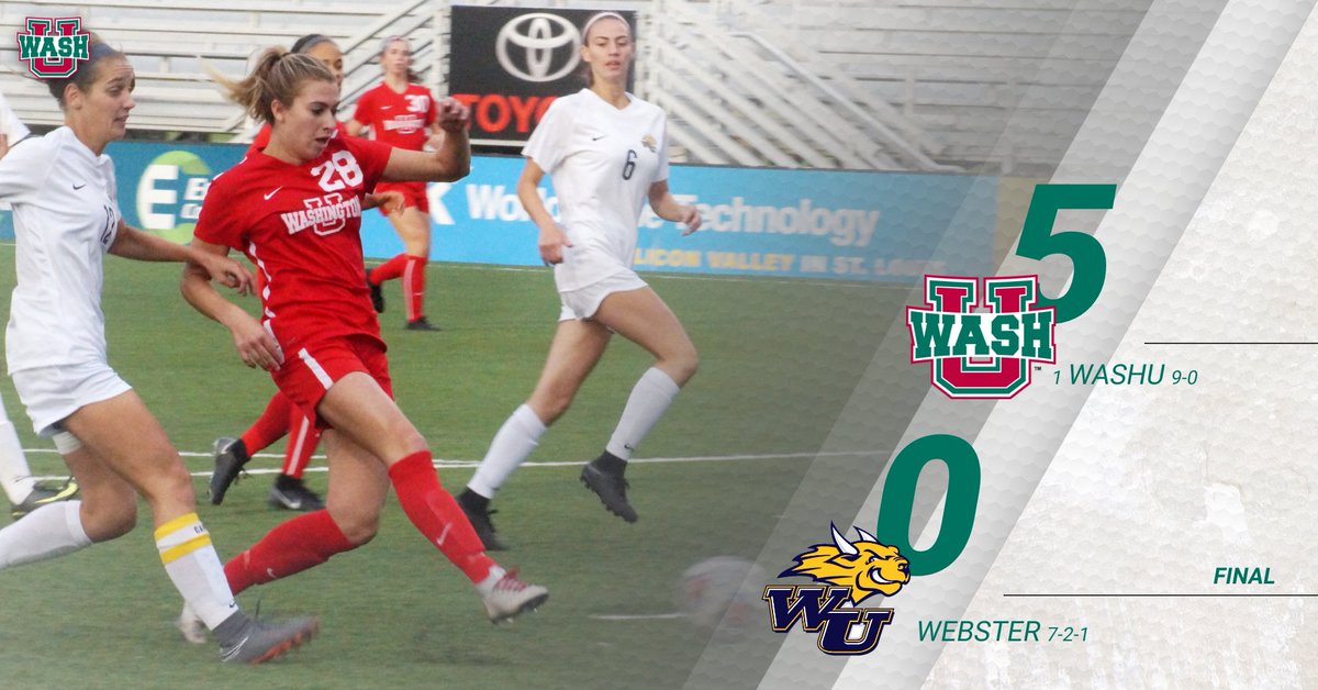 WASHUBears's tweet photo. FINAL | Taylor Cohen's 🎩 trick leads No. 1 @WASHUwSoccer past Webster 5-0; Bears improve to 9-0. #LetsGoWashU #d3soc

WashU goals⤵️
⚽️ Taylor Cohen '4
⚽️ Taylor Cohen '5
⚽️ Taylor Cohen '22
⚽️ Ellie DeConinck '40
⚽️ Erin Flynn '74

📷 @realBLOVE https://t.co/3QgmQJ3Vu0