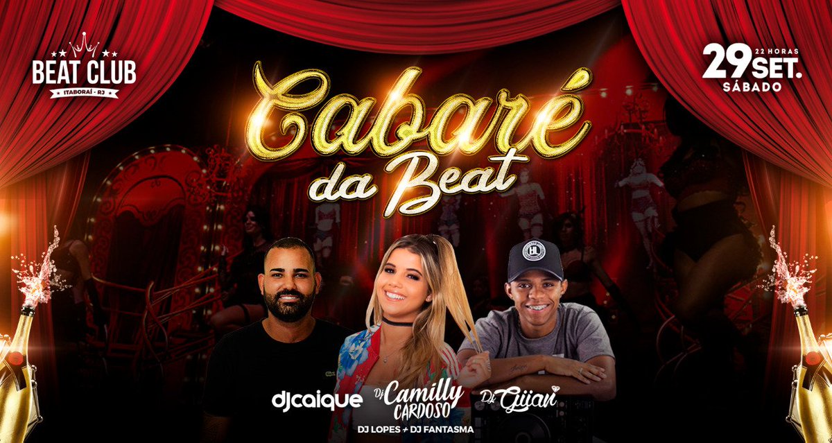 AlveCheffinha's tweet photo. Avisa nessa po#%@ o Beat Club é o Cabaré!
Mais um baile que vai ser explosão!
Com a presença confirmada dela! 👇🏼
DJ CAMILLY CARDOSO 😱❤
É isso mesmo! E mais, Dj Caique e Dj Giian!
Então cola comigo que a explosão é certa! 💥💣 #VemProCabaré #BeatClubItaborai https://t.co/XcdzXETl2b