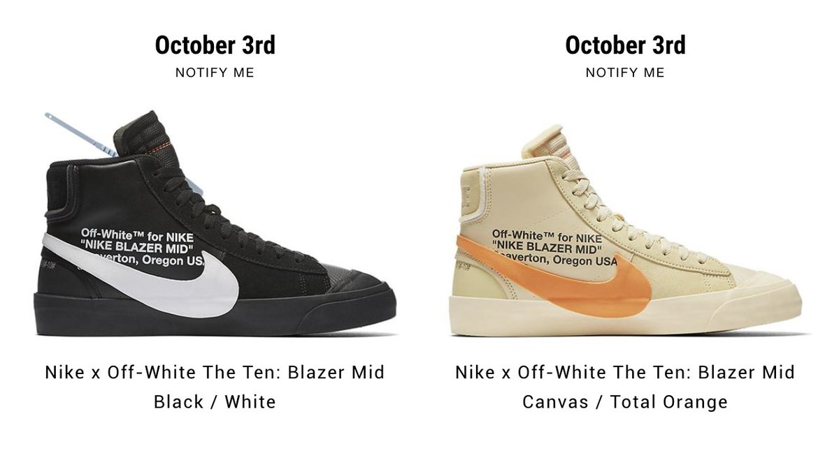 nike snkrs off white blazer