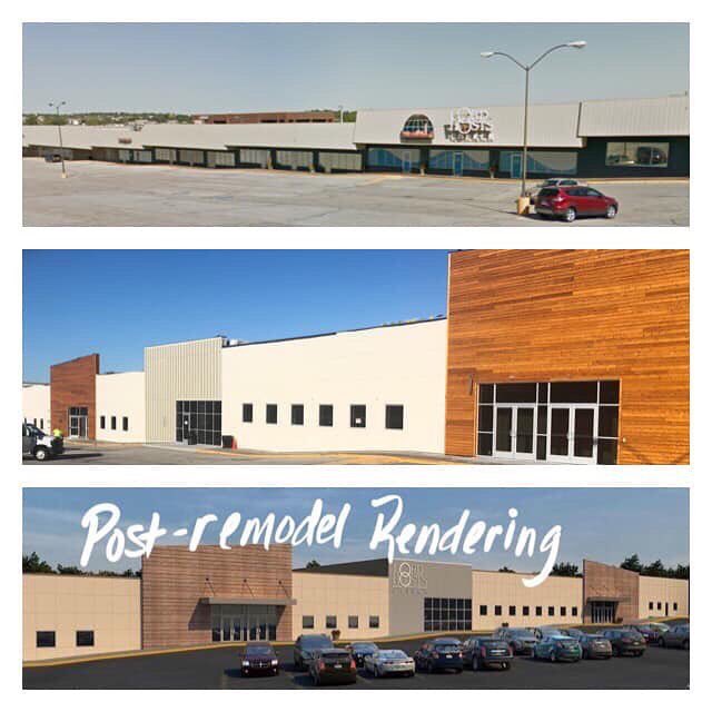 HankKunneman's tweet photo. “Before/After” progress report on the building @lohchurch. Glass is in and the entrance awnings get installed next week. The center section will be painted/the sign will be installed soon after! Massive amount of drywall completed!! #Construction2018 #IamLOH #lohthebeautiful" https://t.co/Lmqy3kroMO