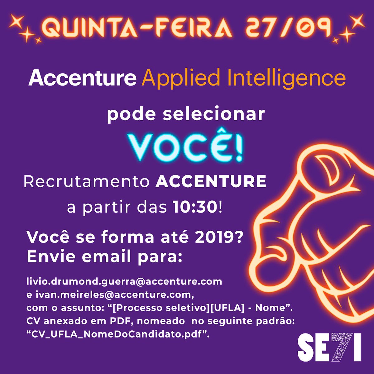 setiufla's tweet photo. É amanhã! vai perder essa oportunidade?
não come mosca não hein.. amanhã, a partir das 10:30am, lá no DCC ;) https://t.co/S1w6eWDP9e