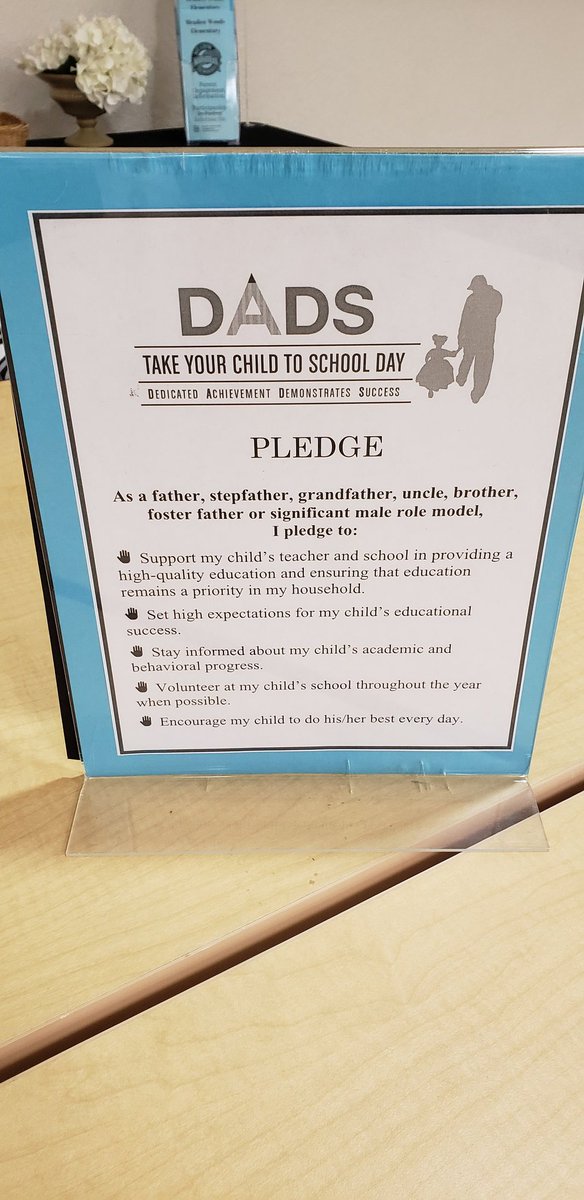 MWManatees's tweet photo. "Dads Take Your Child to School Day." This special day was meant to highlight and encourage a strong bond between dads and their children. Thank you to all the wonderful Manatee Dads that joined us today! @OCPS_PFE #DTYCTSD @OCPSnews #FLDadsAtSchool18 https://t.co/kRUq3psX8K