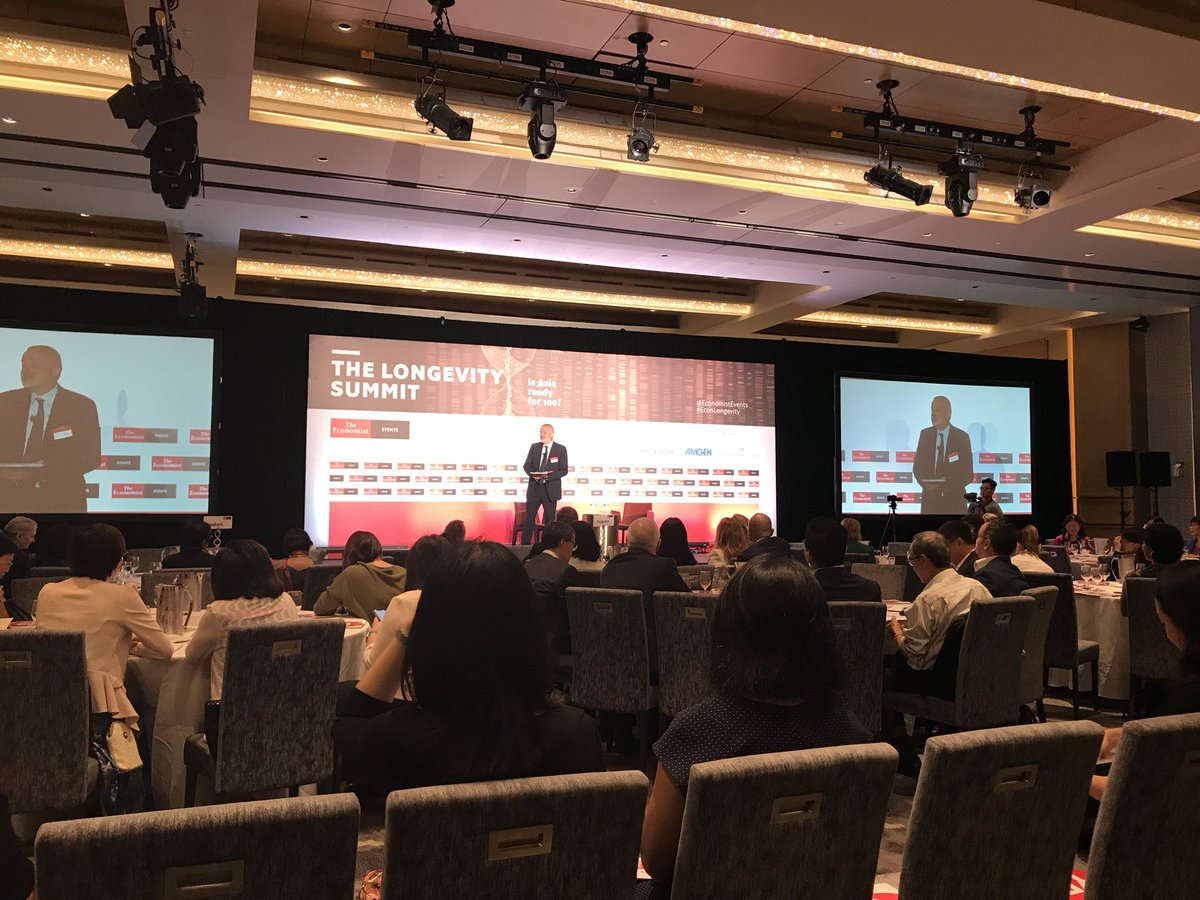EconomistEvents's tweet photo. .@CharlesMGoddard @TheEIU kicks off #EconLongevity, “The world has never experienced #ageing societies before, we have never experienced mass #longevity.” https://t.co/lGZYF4LSRi