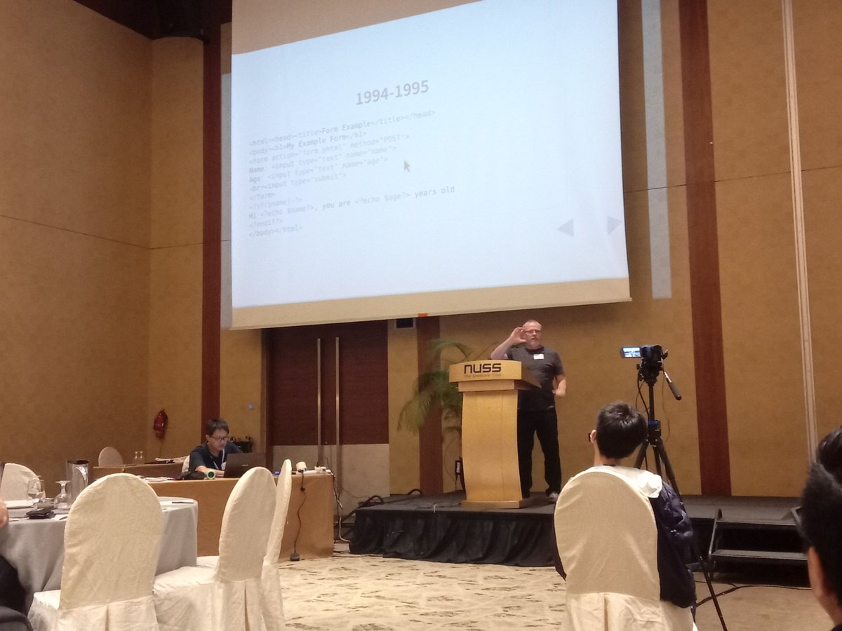 drishtijjain's tweet image. Why php? By the legend himself @rasmus ! @PHPConfAsia
#PHPConfAsia