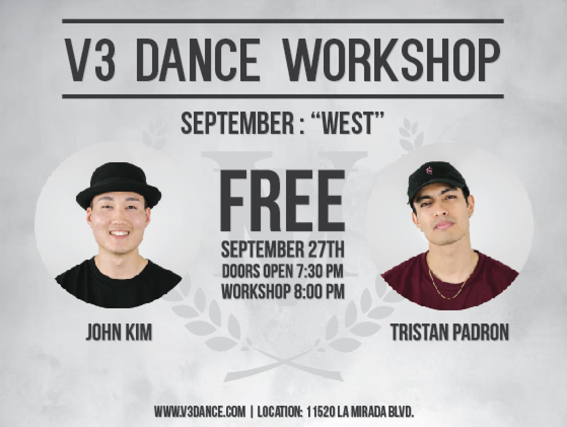 thev3dance's tweet photo. come out to our FREE workshop tomorrow! ๐
#socal #dance #choreography #oc #v3dance #danceworkshop https://t.co/r1hv13H571