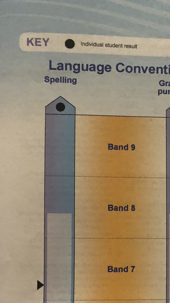 therealwillw1's tweet photo. I’m so proud of my year 7 NAPLAN effort this year. All well above the national average and my spelling is in the triangle. 
I struggle to focus at school, but I’m maturing, learning and growing and putting in 100 perevent and hoping teachers notice my effort #naplan #100percent https://t.co/VhGVBYBIcW
