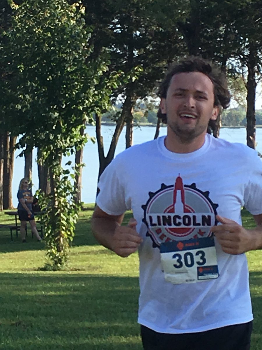 intadNE's tweet photo. Belated but this guy ran a triathlon wearing the lbw shirt #lincolnbeerweek @MoransLiquor https://t.co/CGURs4NkJ6