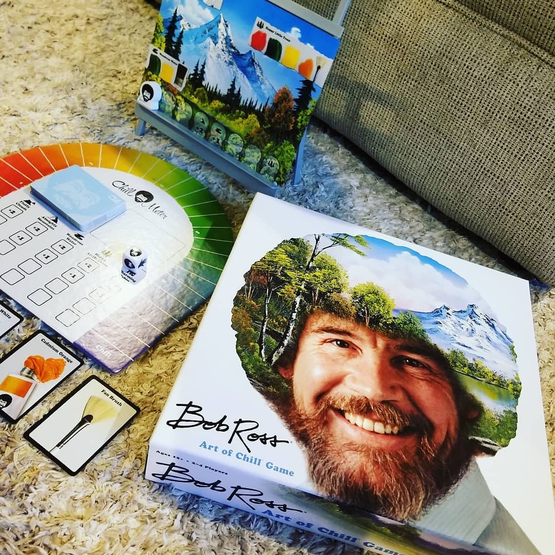 biggcreativellc's tweet photo. Bob Ross week with our anticipated release of Happy Little Accidents on 9/30 this is a great post from Instagram user @myheadbroke  -  This is happening...
#bobross #bobrossrules #artofchill #biggcreative #happylittletrees #gamenight  - #bgg https://t.co/ig2Qt9yQEa