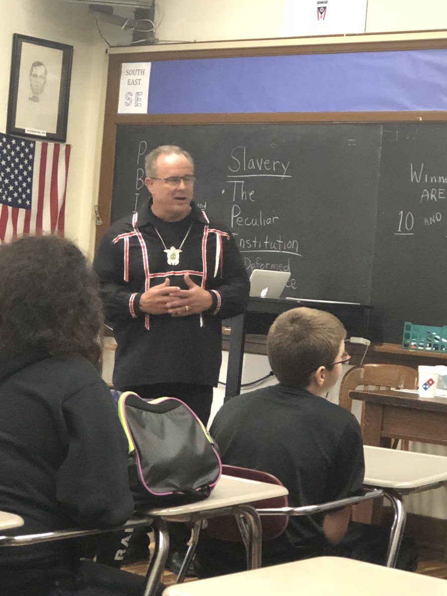 ramunionmiddle's tweet photo. Wonderful presentation this week by leaders of the Wyandotte Nation. https://t.co/0CfHNM6vt1