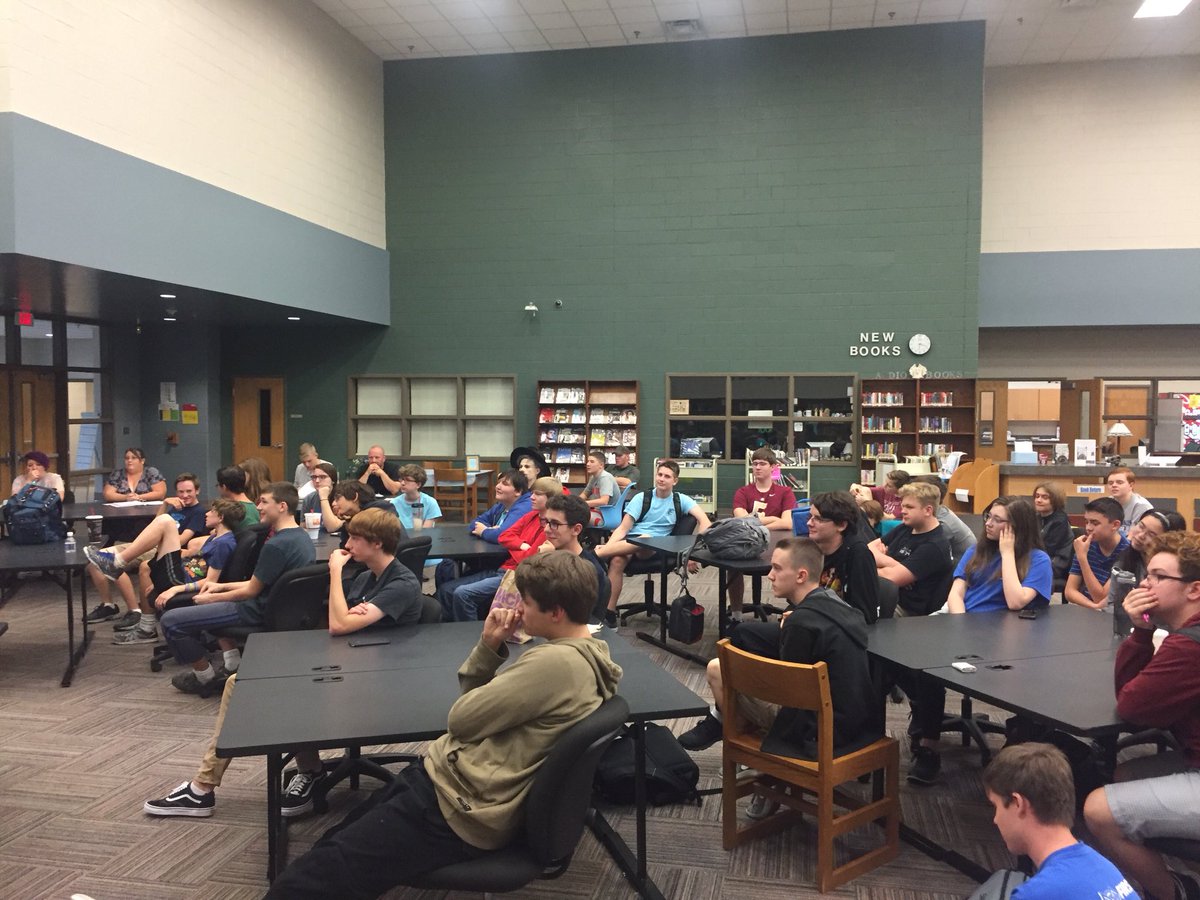 RoHAWKtics3824's tweet photo. Thanks to everyone who came to our first meeting of the year! We shared summer projects, introduced Porygon, and set some goals for the fall. The next meeting is next Wednesday.
#omgrobots #morethanrobots #FRC #FIRST #HVA #HVASTEM https://t.co/Yp1wlCRe4K