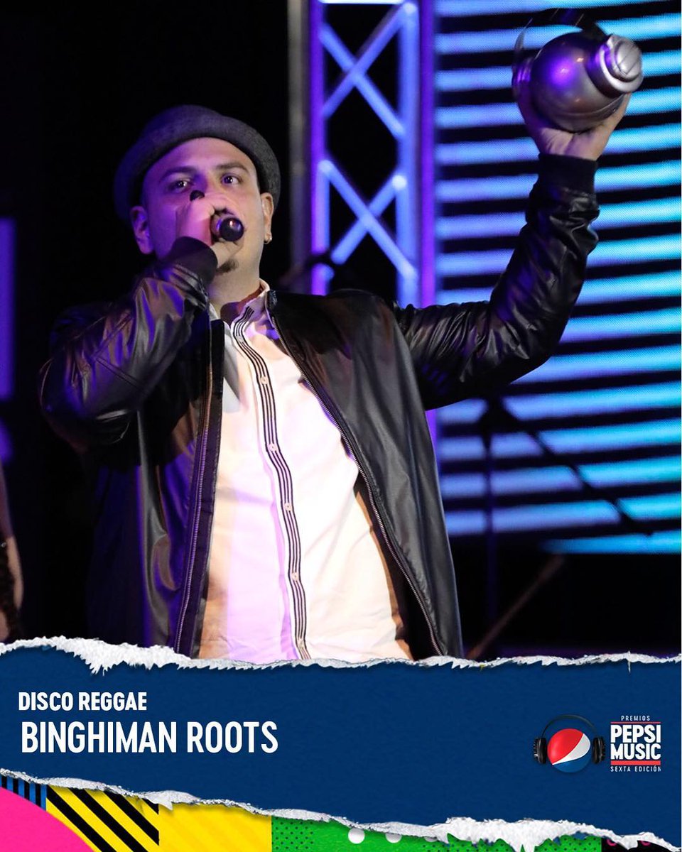 "Energías Positivas" de los panitas de <a href="/BinghimanRoots/">@BinghimanRootsOficial</a> se llevó el premio al mejor DISCO REGGAE en la gala no televisada de los #premiospepsimusic #premiospepsimusic2018 ¡Felicitaciones!