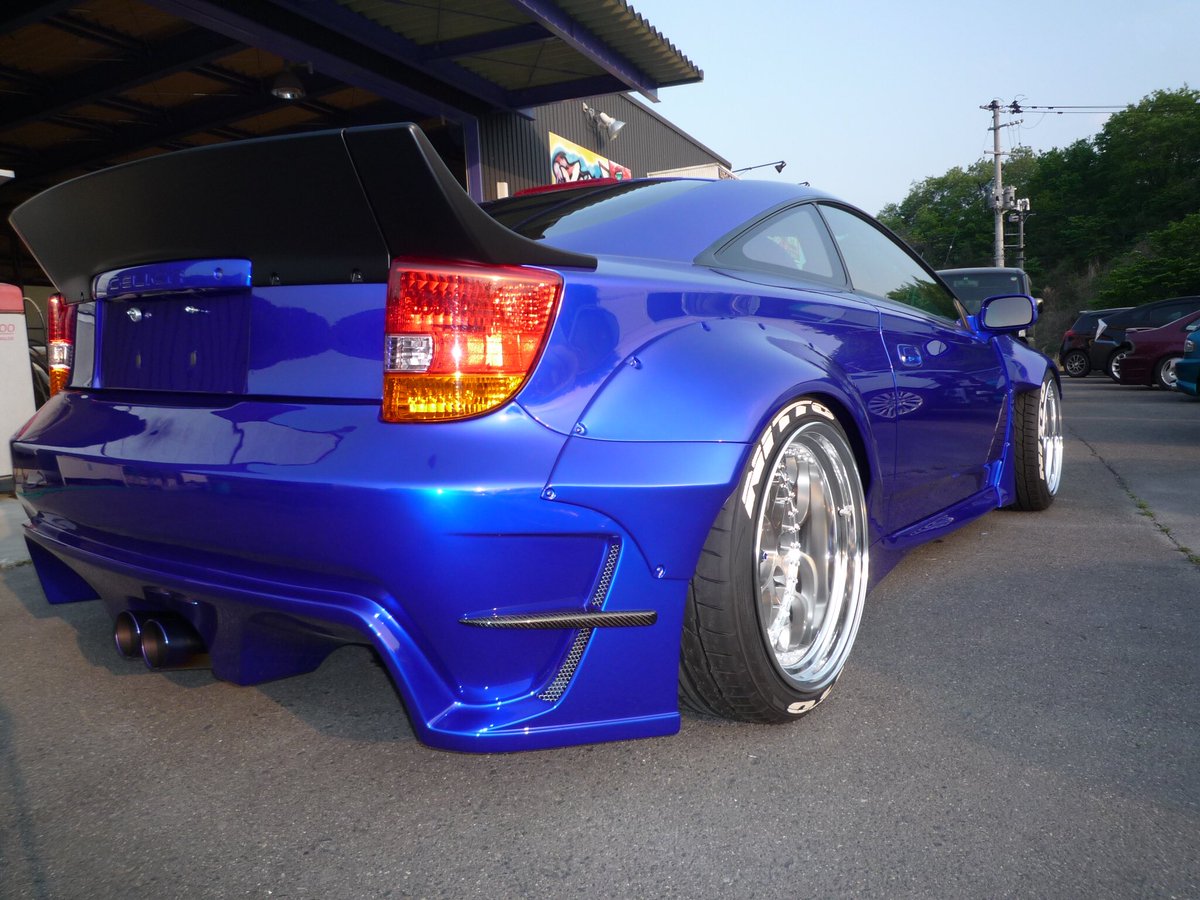 ট ইট র Showup Beat Emotion セリカリアウイング艶消しブラックからカーボンに仕様変更 Celica セリカ トヨタ Toyota Gkandy Gキャンディ Rohan井澤 Showup コラボで開発 キャンディ塗料 キャンディ Deepblue ディープブルー 福島県 福島市