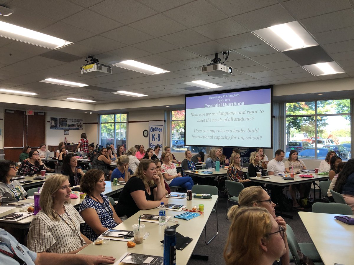 MrsGoldsteinLit's tweet photo. HSD Elementary PD Structure... such a powerful group of leaders working together to build instructional capacity! #ProudtobeHSD #TeachHSD @petrickkel https://t.co/D6x1DWjxwQ