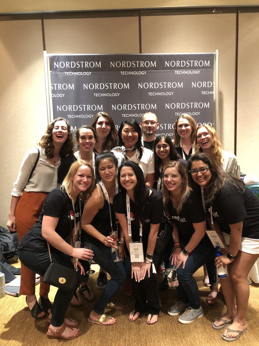 JoAnneKennedy's tweet image. Thanks for stopping by @redhat fangirls!   Loved seeing you two years in a row at #GHC18 #nordstrom #nerdstrom