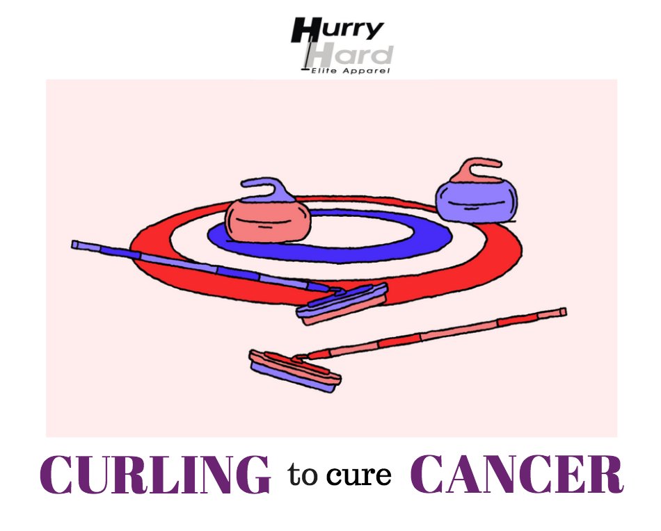 HurryHardElite's tweet photo. Donating $10 to cancer research for every shirt sold through October. Also, our special event shirt for "Curling to Cure Cancer" is available for sale, all profits to charity. #ctcCancer #curling #CancerResearch https://t.co/SFow5hZpvn
