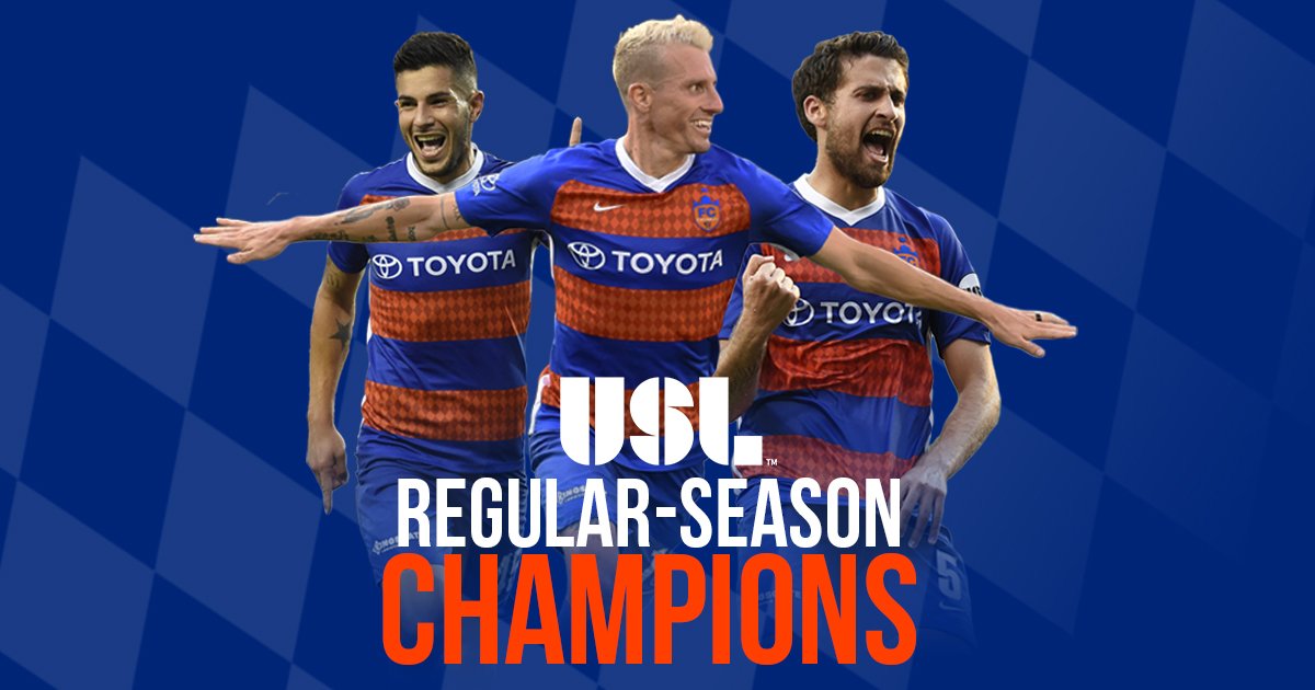 CHAMPIONS!! 🏆

#FCCincy clinches the 2018 @USL Regular-Season title in 31 matches.
#JoinTheMarch | #OurCityOurCup
