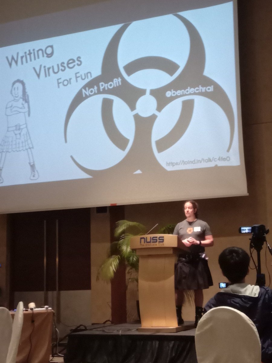 drishtijjain's tweet image. Writing viruses for FUN! 😁 By @bendechrai 
@PHPConfAsia #PHPConfAsia