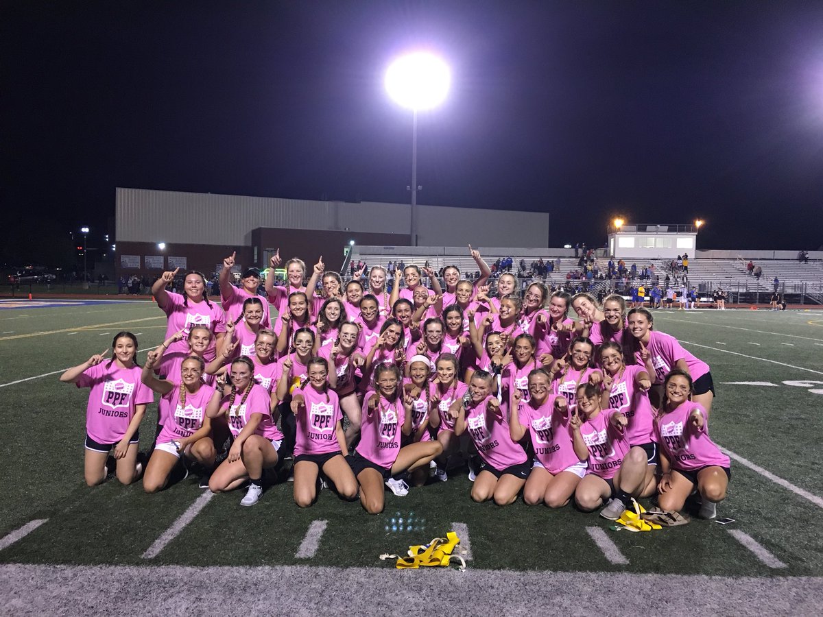 SHS_JaguarFB's tweet image. Juniors win Powderpuff 21-14. Nice way to kick off homecoming activities from both the juniors and seniors. Great job ladies!