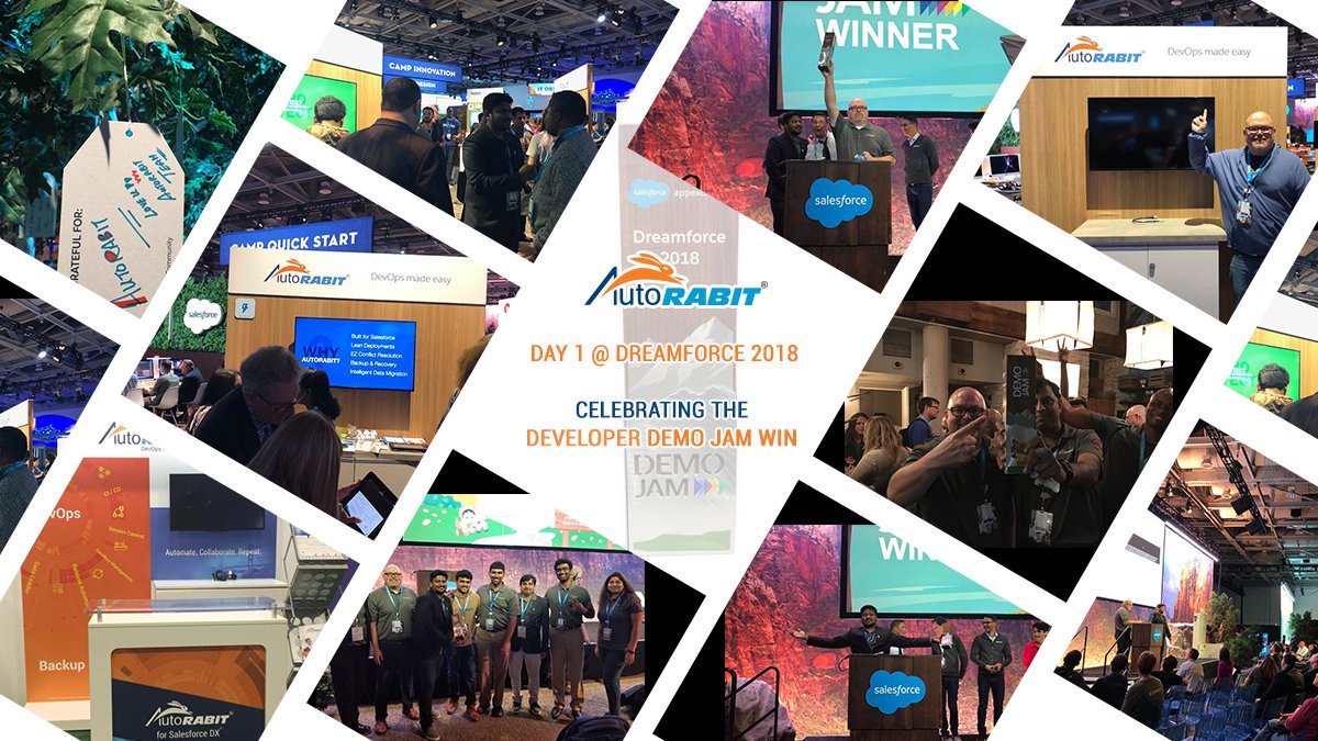 MEGA Demo Jam: Winning Apps Compete. Come root for #AutoRABIT for #Salesforce #developer #admin #empowerment #productivity #enablement 
success.salesforce.com/sessions?event…