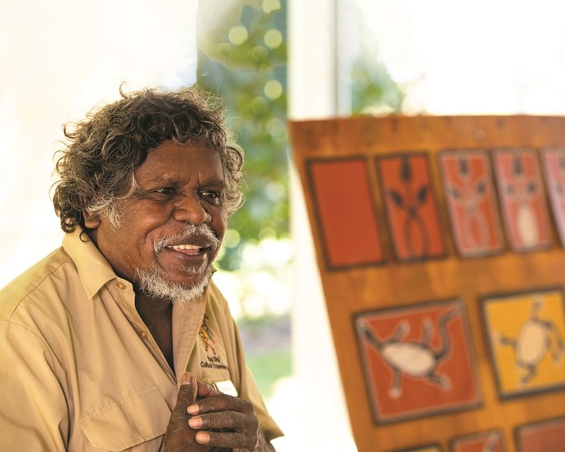 Happy World Tourism Day! 🌎 #wtd2018 <a href="/unwto/">UN Tourism</a>
The first of TreadRight’s three core pillars is PEOPLE

Meet our wonderful friend Manuel! 
Manuel Pamkal is an inspirational Aboriginal artist and host at Top Didj Cultural Experience and Art Gallery in Katherine, NT.