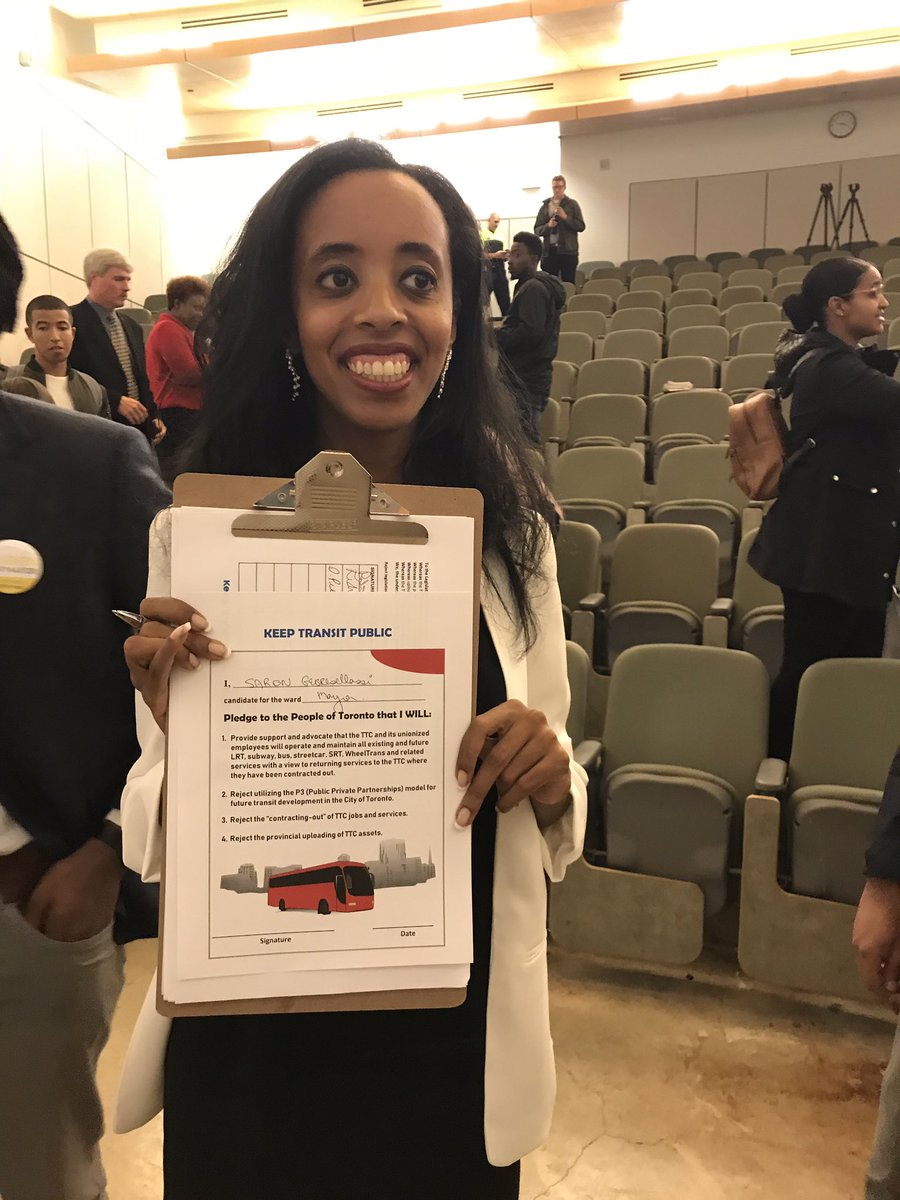 bconnolly00's tweet photo. Thanks @SaronGeb for signing @atu_canada @ATUlocal113 @keeptransitpub pledge to reject use of P3โs, privatization & contracting out of #TTC services.
#transitdebateTO #onpoli #Toronto #TOpoli #DougFord #JohnTory #HandsOffTTC #Scarborough #ScarbTO #Subway #KeepTransitPublic https://t.co/NVlG5TRiXJ