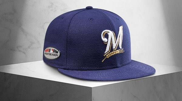 brewers playoff hats