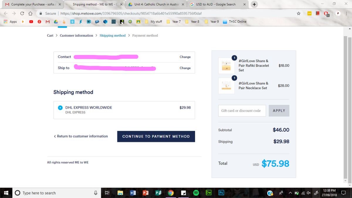 sofiadbe's tweet photo. @IISuperwomanII @SpreadGirlLove @WEMovement International shipping is so expensive this time. And the dollar exchange from USD to AUD. Is there anyway shipping an be cheaper ??? https://t.co/cJ8kODvGOX